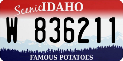 ID license plate W836211