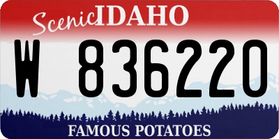 ID license plate W836220