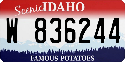 ID license plate W836244