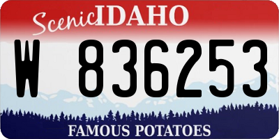 ID license plate W836253