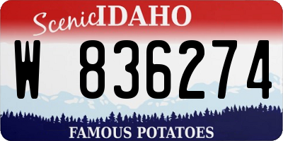 ID license plate W836274