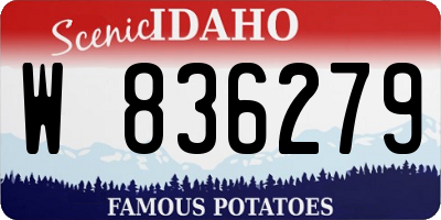 ID license plate W836279