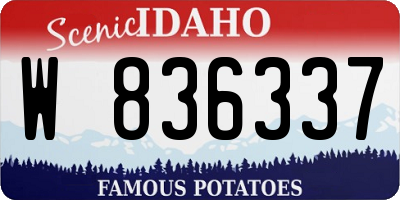 ID license plate W836337