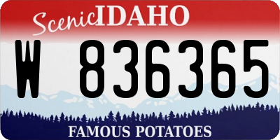 ID license plate W836365
