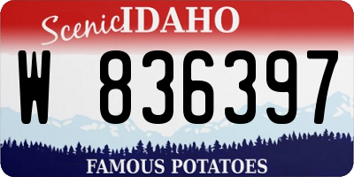 ID license plate W836397