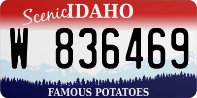 ID license plate W836469