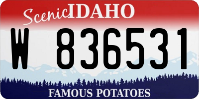 ID license plate W836531