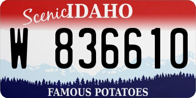 ID license plate W836610