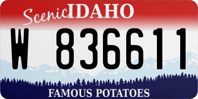 ID license plate W836611