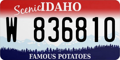 ID license plate W836810