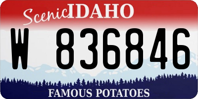 ID license plate W836846