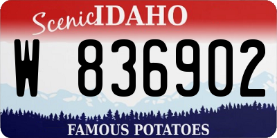 ID license plate W836902