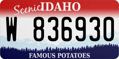 ID license plate W836930