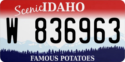 ID license plate W836963