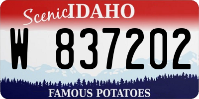 ID license plate W837202