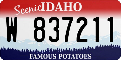 ID license plate W837211