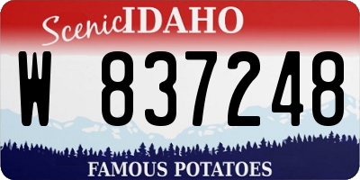 ID license plate W837248