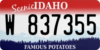 ID license plate W837355
