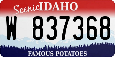 ID license plate W837368