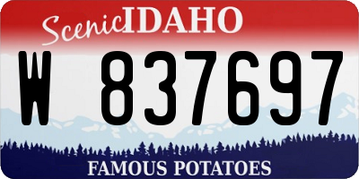 ID license plate W837697