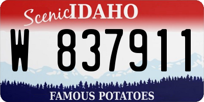 ID license plate W837911