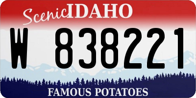 ID license plate W838221