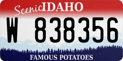ID license plate W838356