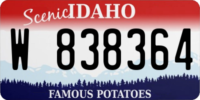 ID license plate W838364