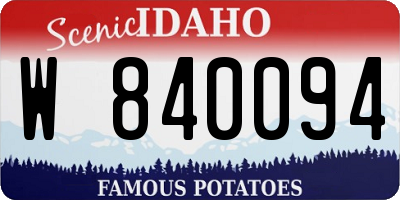 ID license plate W840094