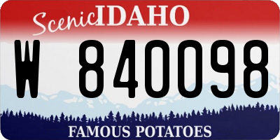 ID license plate W840098