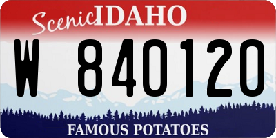 ID license plate W840120