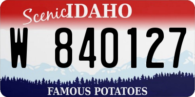 ID license plate W840127
