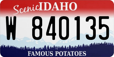 ID license plate W840135