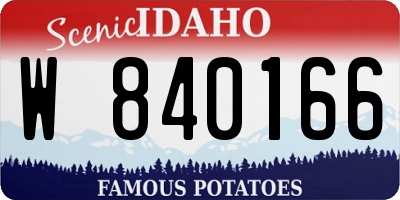ID license plate W840166