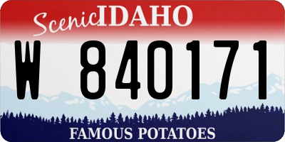 ID license plate W840171