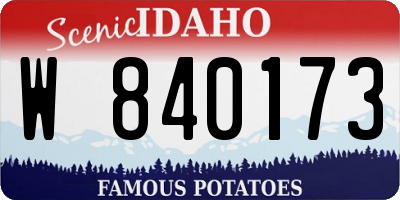 ID license plate W840173