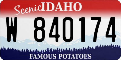 ID license plate W840174