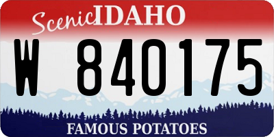 ID license plate W840175