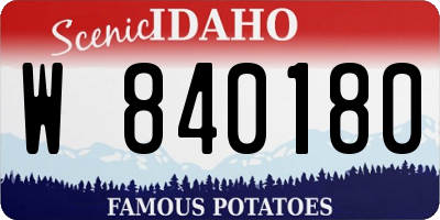 ID license plate W840180
