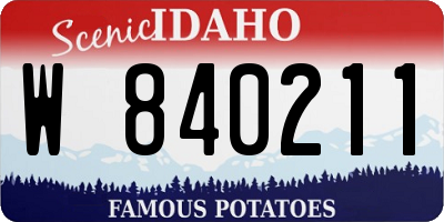 ID license plate W840211
