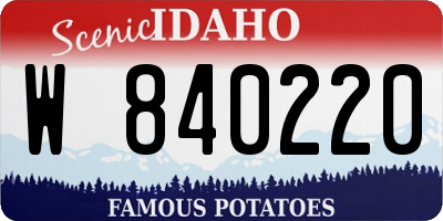 ID license plate W840220