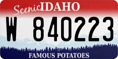 ID license plate W840223