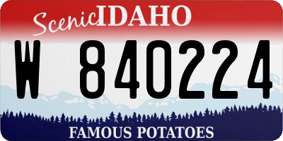 ID license plate W840224
