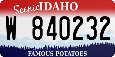 ID license plate W840232