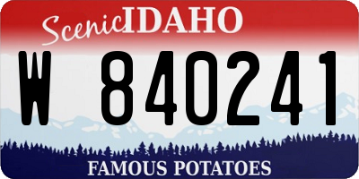 ID license plate W840241