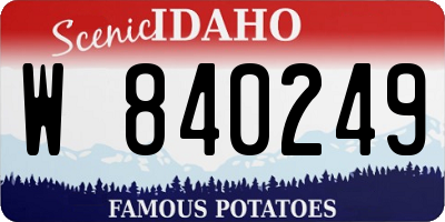 ID license plate W840249