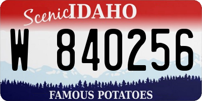 ID license plate W840256