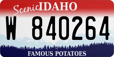 ID license plate W840264