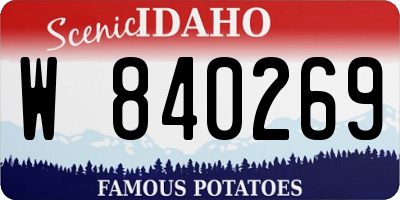ID license plate W840269