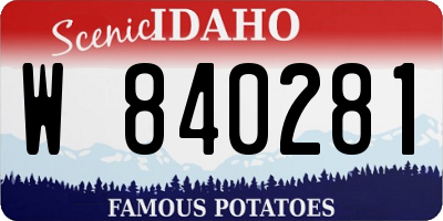ID license plate W840281